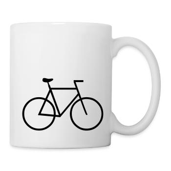Fahrrad - Tasse - Weiß - Rechts