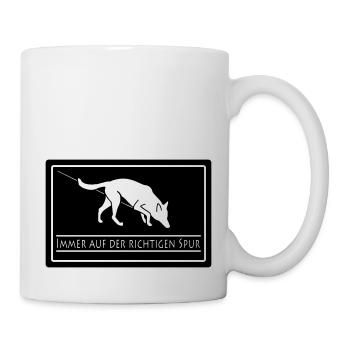 Fährtenhund - Tasse - Weiß - Rechts