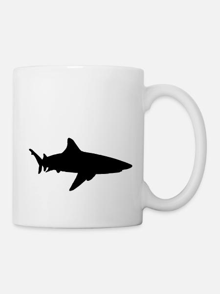 shark animal - Tasse - Weiß