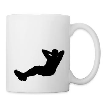 sit up sport - Tasse - Weiß - Rechts