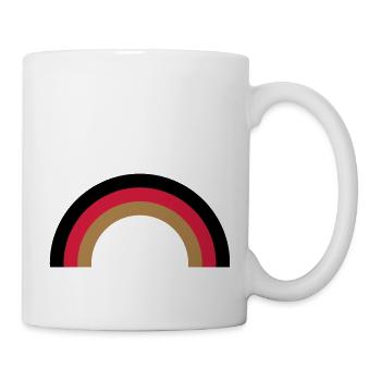 regenbogen_deutsch - Tasse - Weiß - Rechts