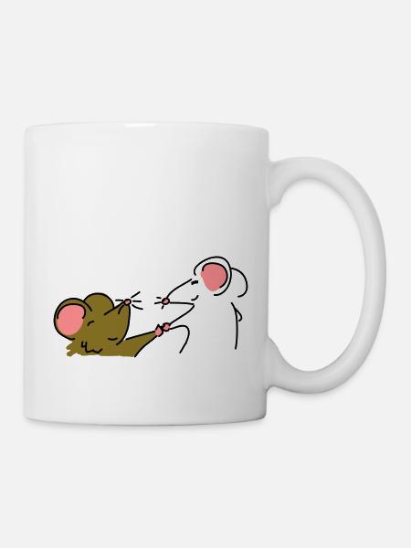Mäusefreunde - Tasse - Weiß
