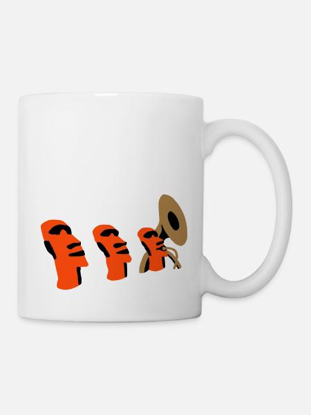 sousaphone rapa nui - Mug blanc - blanc
