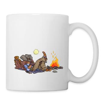 Cowboys - hält ein Nickerchen - Tasse - Weiß - Rechts