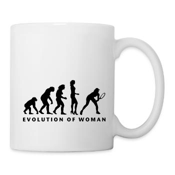 evolution_female_tennis_b_1c - Tasse - Weiß - Rechts