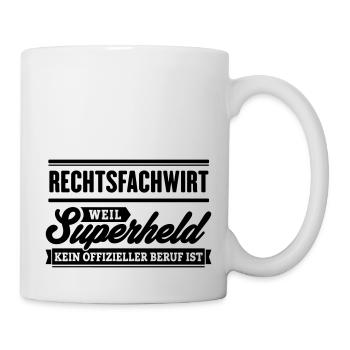 Superheld Rechtsfachwirt - Tasse - Weiß - Rechts