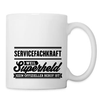 Superheld Servicefachkraft - Tasse - Weiß - Rechts