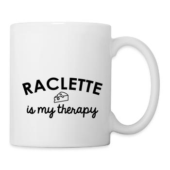 Raclette is my therapy - Mug - white - Right