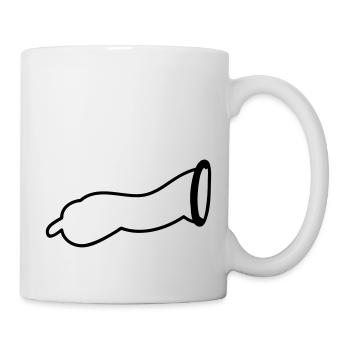 Kondom - Tasse - Weiß - Rechts