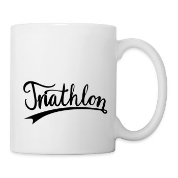 Triathlon Handlettering - Tasse - Weiß - Rechts
