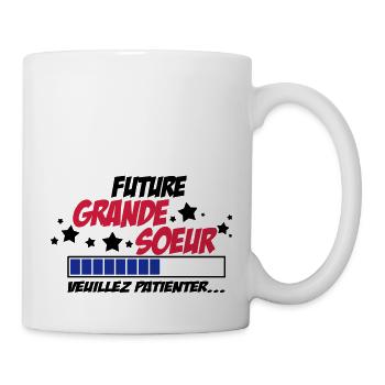 future grande soeur veuillez patienter - Mug blanc - blanc - Droite
