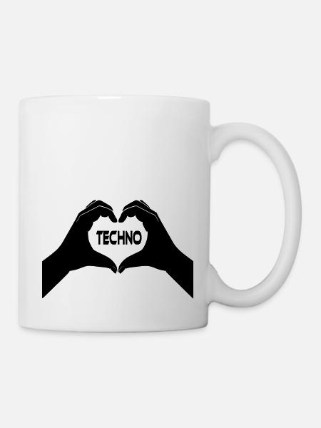 I Love Techno - Tasse - Weiß