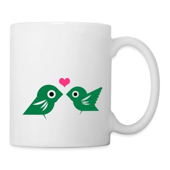 Lovebirds - Mug - white - Right