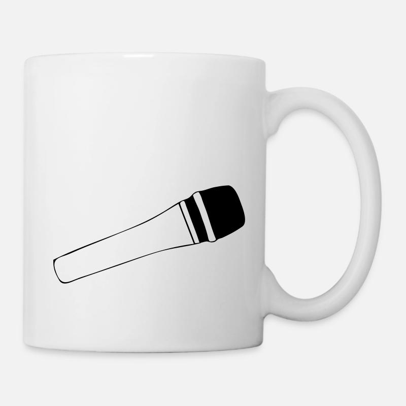 Mikrofon - Tasse - Weiß