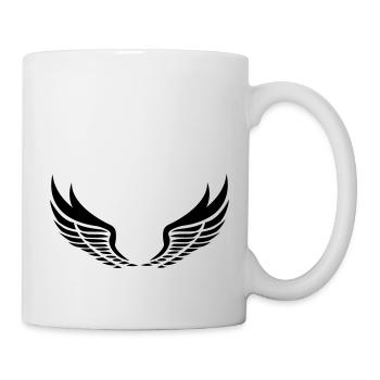 Wings black UK - Mug - white - Right