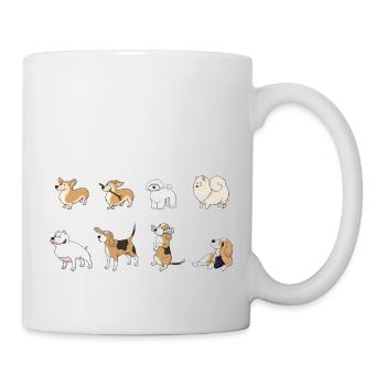 Chien - Mug blanc - blanc - Droite