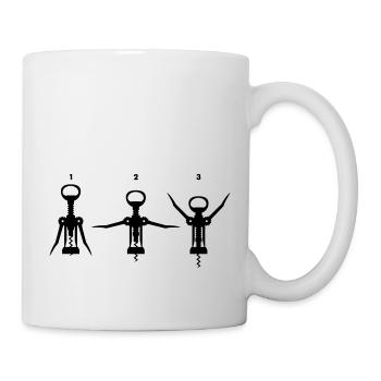 Wein-Workout - Tasse - Weiß - Rechts