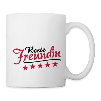 Beste Freundin - Tasse - Weiß - Rechts