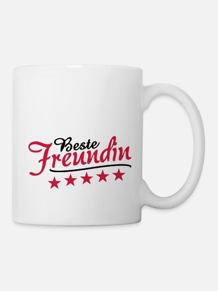 Beste Freundin - Tasse - Weiß