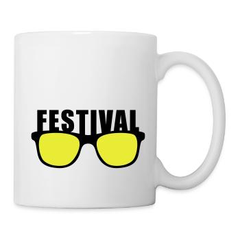 Festival T-Shirt, Concert T-Shirt, Party T-Shirt - Mug - white - Right