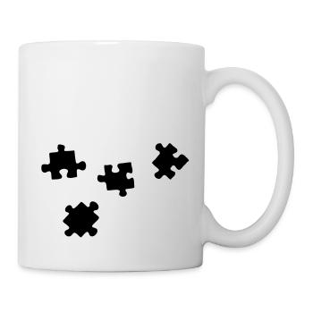 puzzelteile - Tasse - Weiß - Rechts
