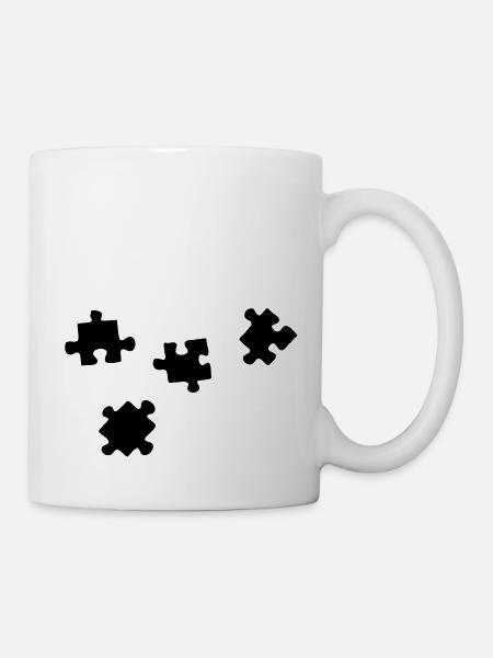 puzzelteile - Tasse - Weiß