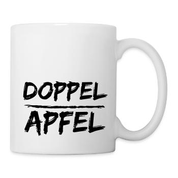 Doppelapfel - Tasse - Weiß - Rechts