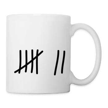 tage_zaehlen_7 - Tasse - Weiß - Rechts
