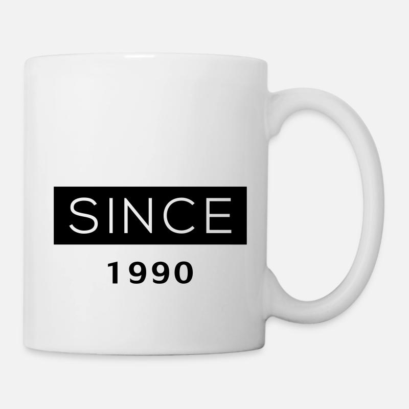 Depuis - 1990 - Mug blanc - blanc