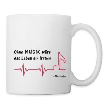 Musik - Tasse - Weiß - Rechts