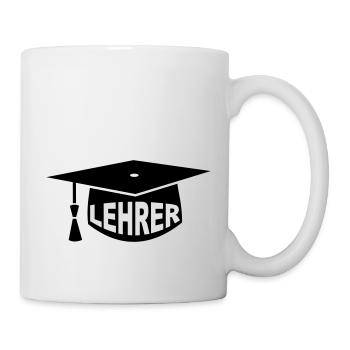 Enseignant - Mortier - Mug blanc - blanc - Droite