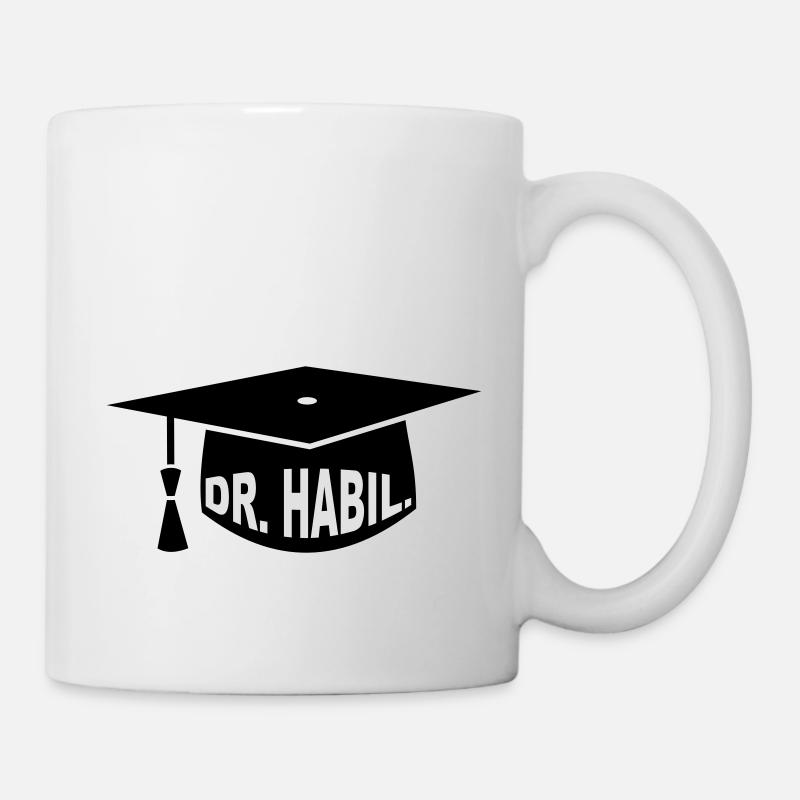 Doktor - Geschenk - Doktorhut - Habilitation - Tasse - Weiß