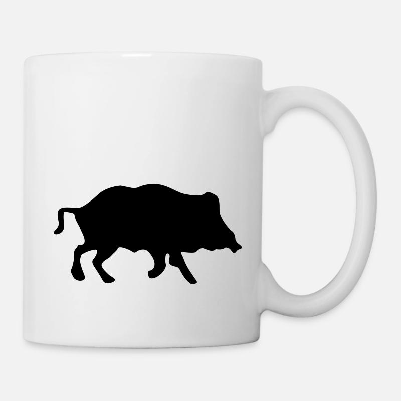 cochon sauvage - Mug blanc - blanc