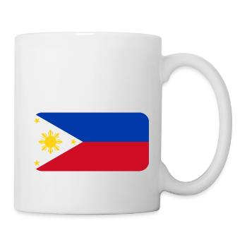 PHILIPPINES FLAG round corner 400 dpi - Mug blanc - blanc - Droite