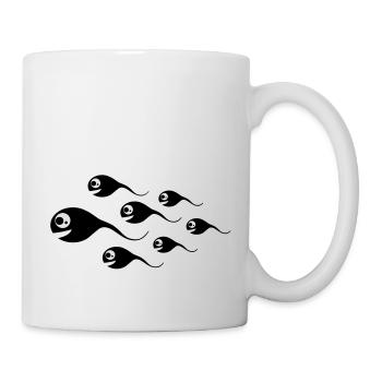 spermien - Mug blanc - blanc - Droite
