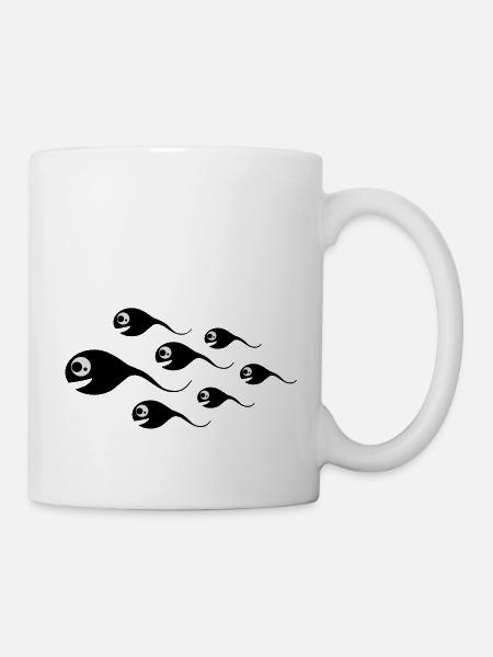 spermien - Tasse - Weiß