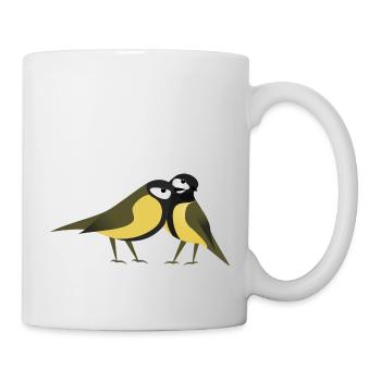 Kohlmeisen - Tasse - Weiß - Rechts