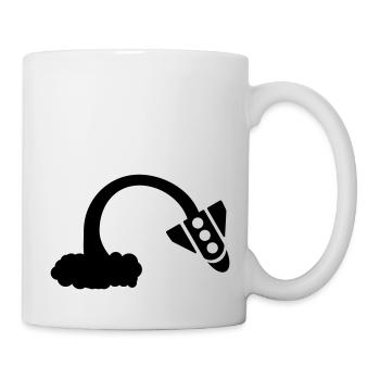 Rakete fail - Tasse - Weiß - Rechts