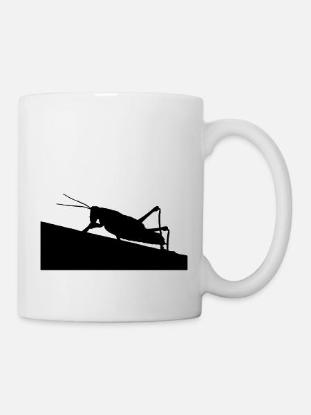 Heuschrecke - Tasse - Weiß