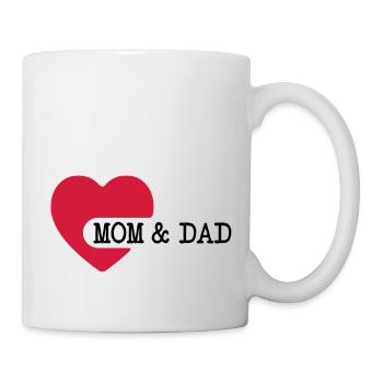 love_mom_and_dad__f2 - Mug blanc - blanc - Droite