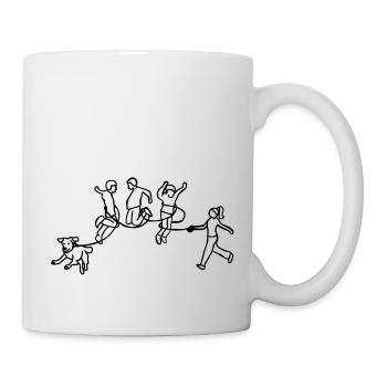nous allons chiens de chien de walkies - Mug blanc - blanc - Droite