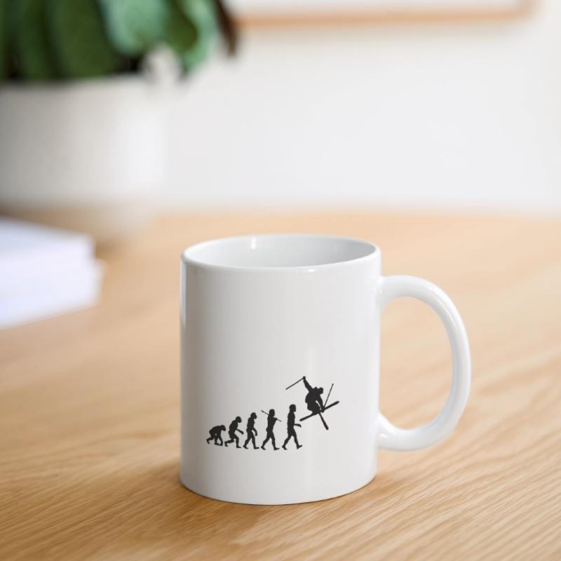 Ski Evolution Mug blanc