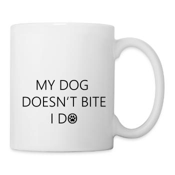 Shirt drôle de chien - chemise de chien drôle - Mug blanc - blanc - Droite