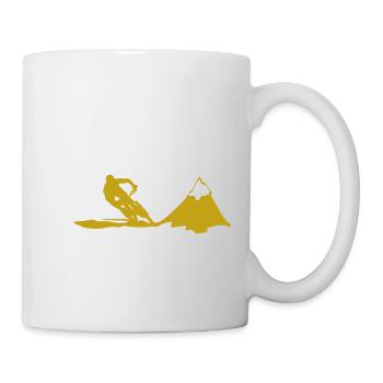 mountain bike - Mug blanc - blanc - Droite