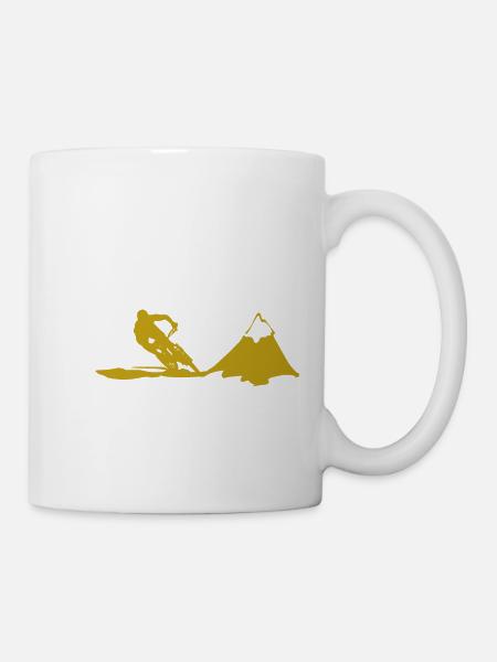 mountain bike - Mug - white