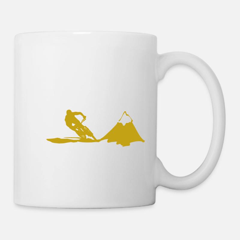 mountain bike - Mug - white