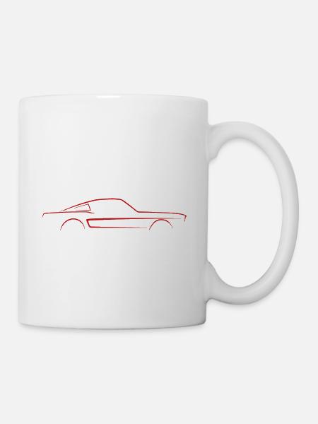 Fastback Shelby GT500 Skizze - Tasse - Weiß