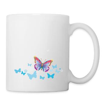 Butterflies Butterflies Insects Spring Summer - Mug - white - Right