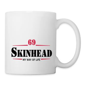 2 colors - Skinhead My Way of Life Skinheads - Tasse - Weiß - Rechts