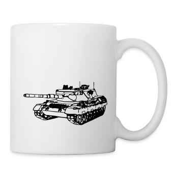 Panzer Leopard 1 - Tasse - Weiß - Rechts